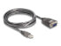 Delock 61548 - Black - Transparent - 3 m - USB Type-A - RS-232 - Male - Male