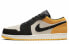 Кроссовки Nike Air Jordan 1 Low Sail University Gold Black (Бежевый, Черный)