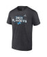 Men's Heather Charcoal Detroit Lions 2023 NFL Playoffs T-shirt