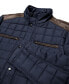 Фото #4 товара Men's Lightweight Quilted Jacket with Synthetic Trim Design