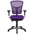 Фото #3 товара Mid-Back Purple Mesh Multifunction Executive Swivel Chair With Adjustable Arms
