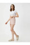 Фото #1 товара Пижама Koton Viscose Blend Elastic Waist Shorts