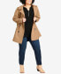 ფოტო #3 პროდუქტის Plus Size Faux Wool Peacoat