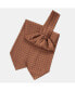 Фото #4 товара Men's Pagani - Silk Ascot Cravat Tie for Men - Cognac