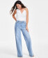 Фото #1 товара Women's Tied Wide-Leg Jeans, Created for Macy's
