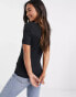 Vero Moda top with slashed neck in black