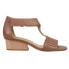 Фото #1 товара VANELi Calyx TStrap Womens Brown Casual Sandals 302947