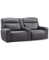 Dextan Leather 3-Pc. Sofa with 2 Power Recliners and 1 USB Console, Created for Macy's