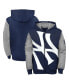 ფოტო #1 პროდუქტის Toddler Navy New York Yankees Postcard Full-Zip Hoodie