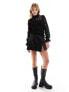 New Look lace knitted top in black 34 - фото #7