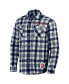 Фото #2 товара Men's Darius Rucker Collection by Navy Boston Red Sox Plaid Flannel Button-Up Shirt