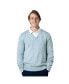 ფოტო #1 პროდუქტის Men's Organic Fine Gauge V-Neck Pullover Sweater