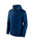 Фото #3 товара Men's Heather Deep Sea Blue Seattle Kraken Authentic Pro Road Tech Full-Zip Hoodie Jacket