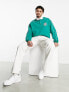 Фото #3 товара ASOS DESIGN oversized rugby sweatshirt with piping in green