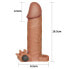 Фото #5 товара Penis Sleeve with Vibration Add 2 Pleasure X Tender Brown