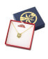 ფოტო #2 პროდუქტის s Captain Shield Yellow Gold Plated Necklace, 18" chain