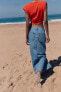 Фото #3 товара Джинсовая юбка миди z1975 на запáхе ZARA