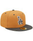 Фото #4 товара Men's Brown, Charcoal Los Angeles Dodgers Two-Tone Color Pack 59FIFTY Fitted Hat
