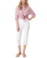 Фото #7 товара Women's Amanda Striped Button-Front Shirt