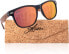 Фото #14 товара glozzi Sunglasses for Men and Women Wood Polarised UV400 with Walnut Wooden Frames and a Cork Case