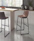 39" each, Set of 2 Steel, Polyurethane Smart Bar Chair