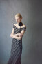 Фото #1 товара Rib-knit Off-the-shoulder Dress