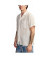 Фото #3 товара Men's Linen Camp Collar Short Sleeve Shirt