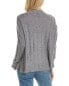 Фото #2 товара Forte Cashmere Wide Rib Funnel Cashmere Pullover Women's