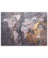 Фото #1 товара Michael Tompsett 'World Map - Rock' Canvas Art - 47" x 35"