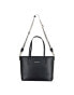 Valentino Zero RE shopper tote bag with crossbody strap in black