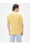 Фото #4 товара 3sam10292hk 151 Sarı Erkek Pamuk Jersey Kısa Kollu T-shirt