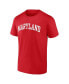 Men's Red Maryland Terrapins Basic Arch T-shirt