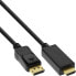 Фото #1 товара InLine DisplayPort to HDMI converter cable - 4K/60Hz - black - 2m