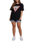 Women's Cotton Stone-Embellished-Logo T-Shirt