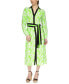 ფოტო #1 პროდუქტის Women's Palm Printed Belted Midi Dress