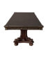 Фото #6 товара Dark Cherry Dining Table with Gold Tipping, 2 Extension Leaves