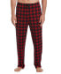 Фото #1 товара Men's Deluxe Touch Knit Buffalo Plaid Pajama Pant