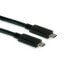 ROTRONIC-SECOMP 11.44.9053 - 1 m - USB C - USB C - USB 3.2 Gen 2 (3.1 Gen 2) - 10000 Mbit/s - Black