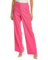 Frame Denim High-Rise Wide Leg Linen-Blend Trouser Women's Pink 2