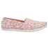 Фото #1 товара TOMS Alpargata Leopard Slip On Womens Pink Flats Casual 10016088T