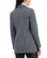 ფოტო #2 პროდუქტის Women's Geo-Knit Faux Double-Breasted Blazer, Created for Macy's