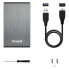 Фото #2 товара Корпус для жесткого диска TooQ TQE-2527G 2,5" SATA USB 3.0 Чёрный