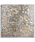 Фото #1 товара Enigma Polished Steel Leaf 3D Abstract Metal Wall Art, 32" x 32"