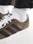 adidas Originals Gazelle trainers in brown and black