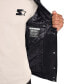 ფოტო #5 პროდუქტის Men's Classic-Fit Tonal Satin Varsity Bomber Jacket