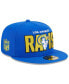 Фото #1 товара Men's Royal Los Angeles Rams 2023 NFL Draft 59FIFTY Fitted Hat