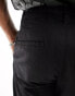 New Look linen blend trousers in black