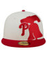 ფოტო #2 პროდუქტის Men's Cream/Red Philadelphia Phillies Lonestar 59FIFTY Fitted Hat