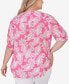 Фото #2 товара Plus Size Paisley Silky Gauze Top