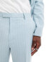 Twisted Tailor suit trousers in baby blue pinstripe